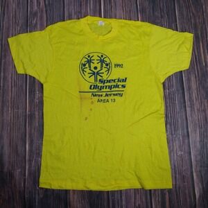 Vintage Special Olympics Shirt Mens Extra Large New Jersey Area 13 1992 90s Tee